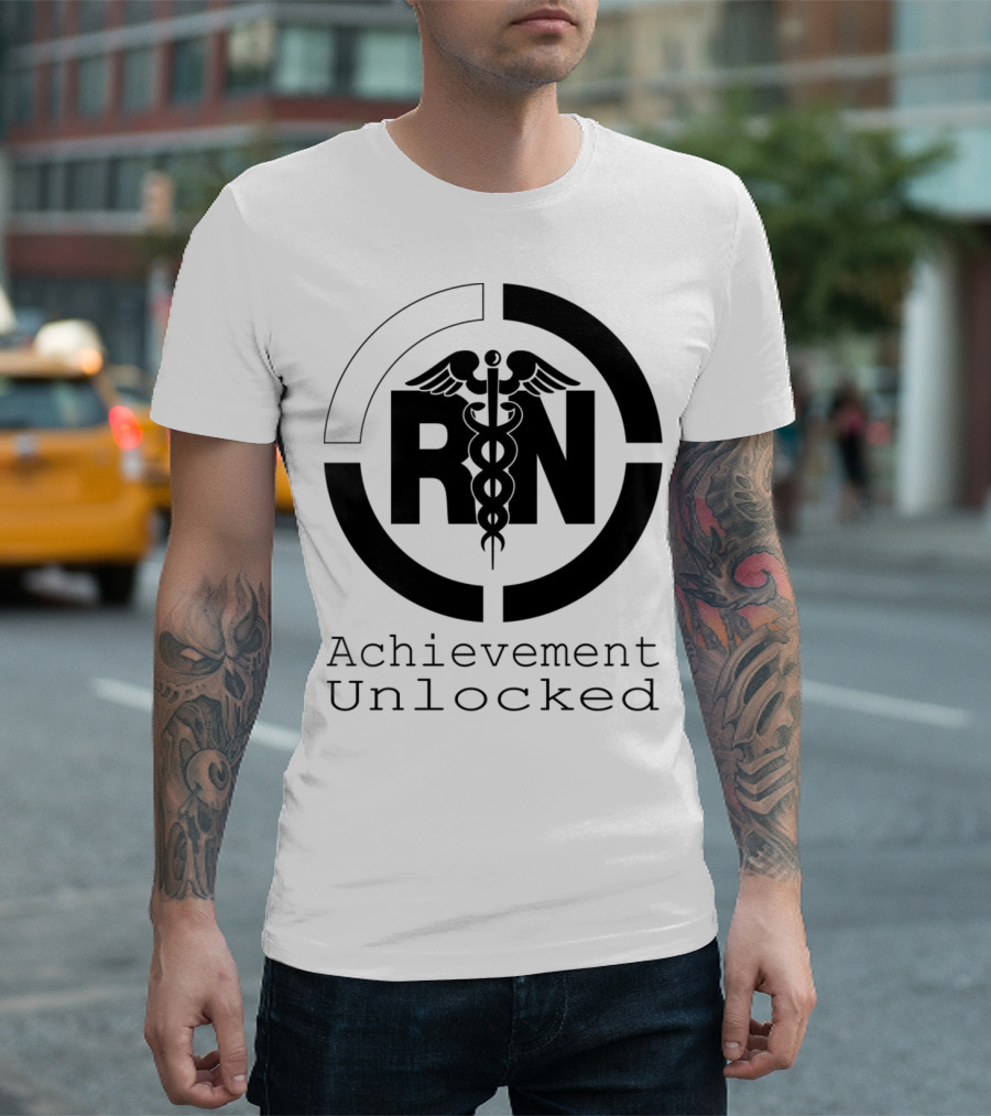 RN Caduceus Achievement Unlocked T-Shirt