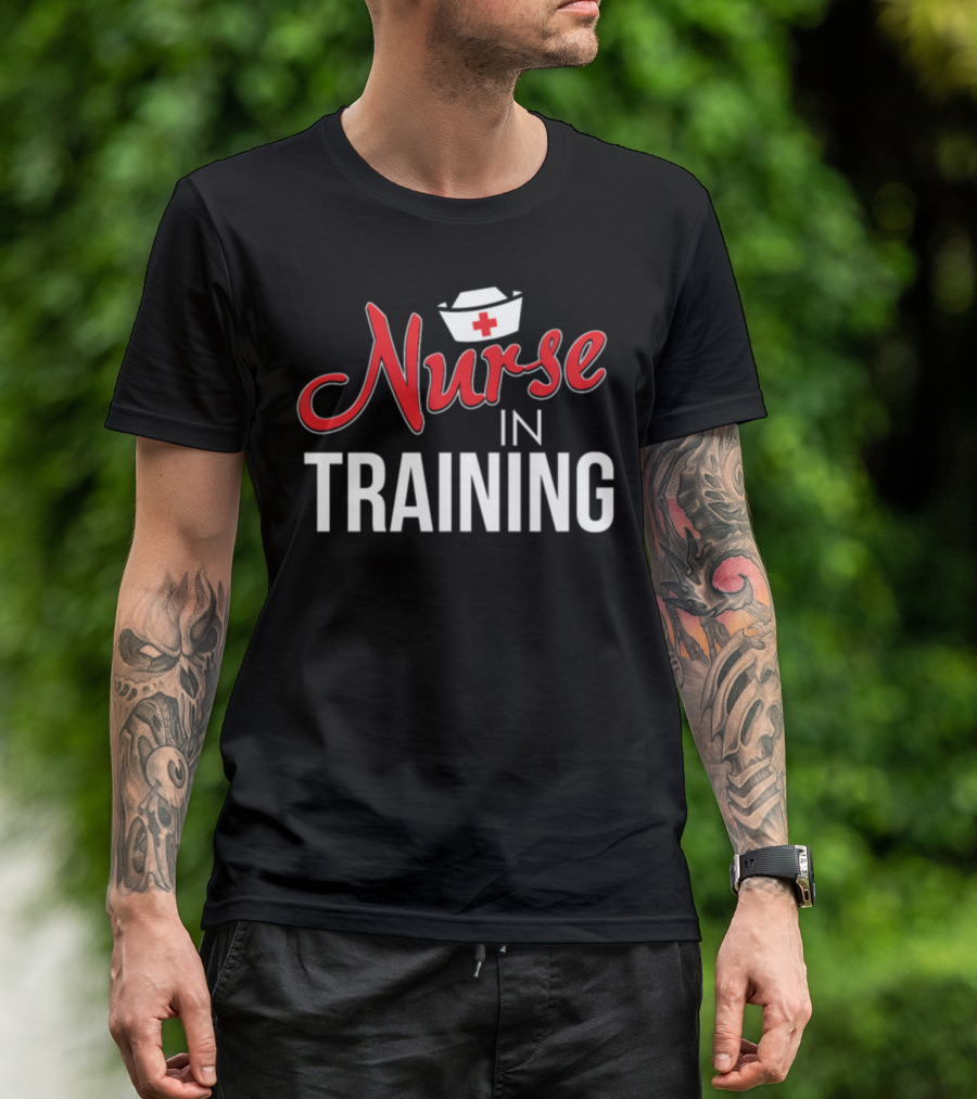 Nurse In Training Nursing Student Hat Red Cross T-Shirt