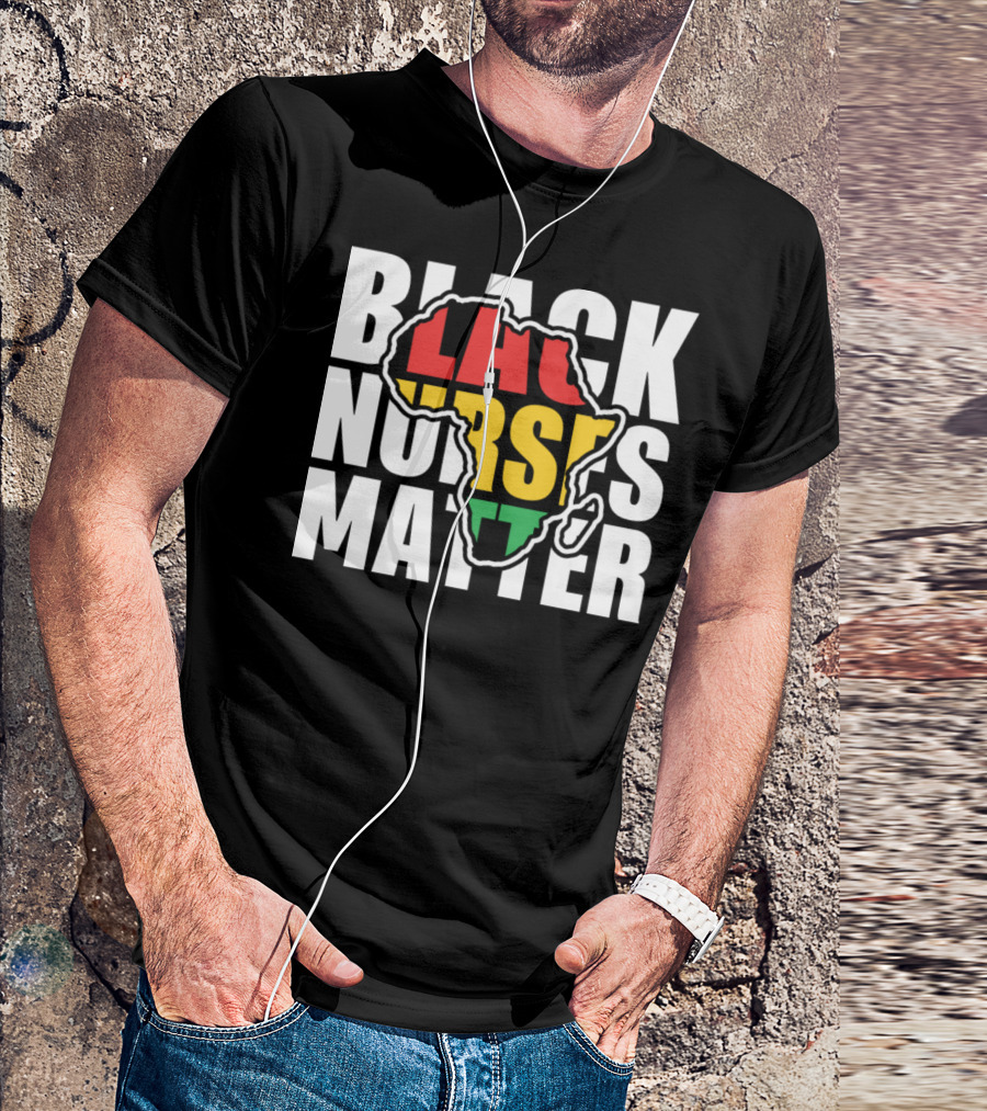 Black Nurses Matter African Heritage Black History Month T-Shirt