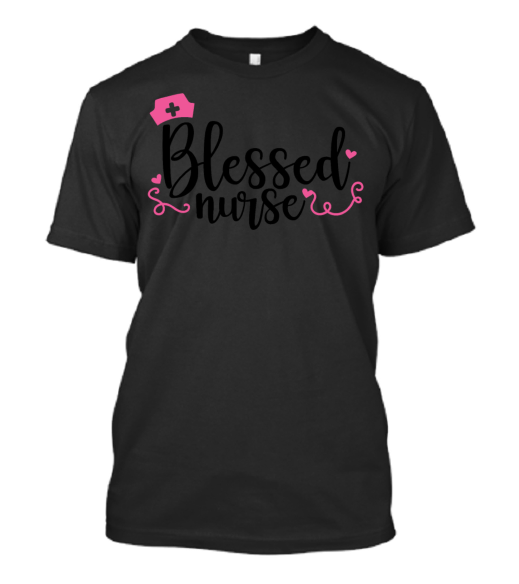 Blessed Nurse Heart And Nurse Cap T-Shirt