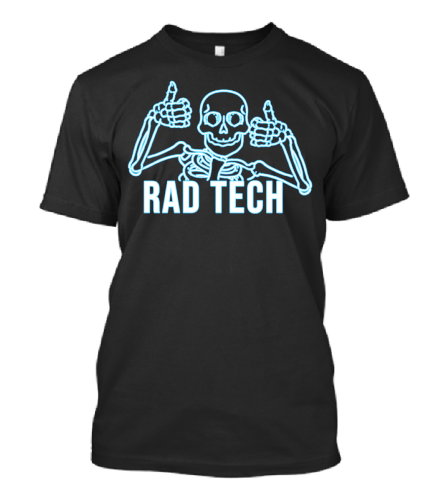 Rad Tech Xray Radiology Medicine Skeleton Double Thumbs Up T-Shirt