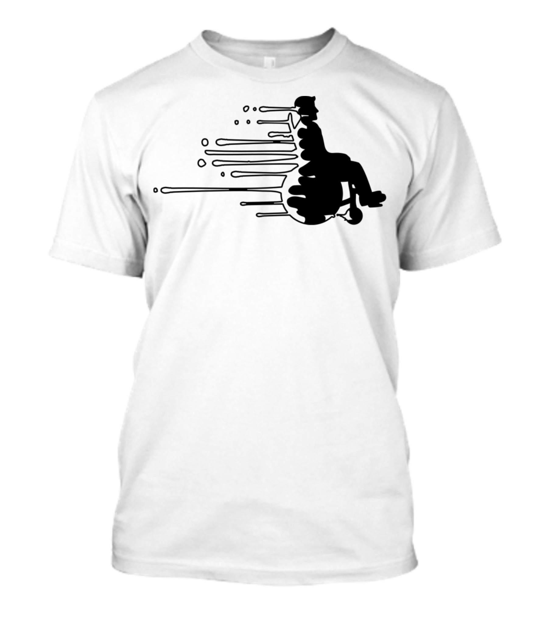 Drops Wheelchair Melting Ice Graffiti Co Urban T-Shirt