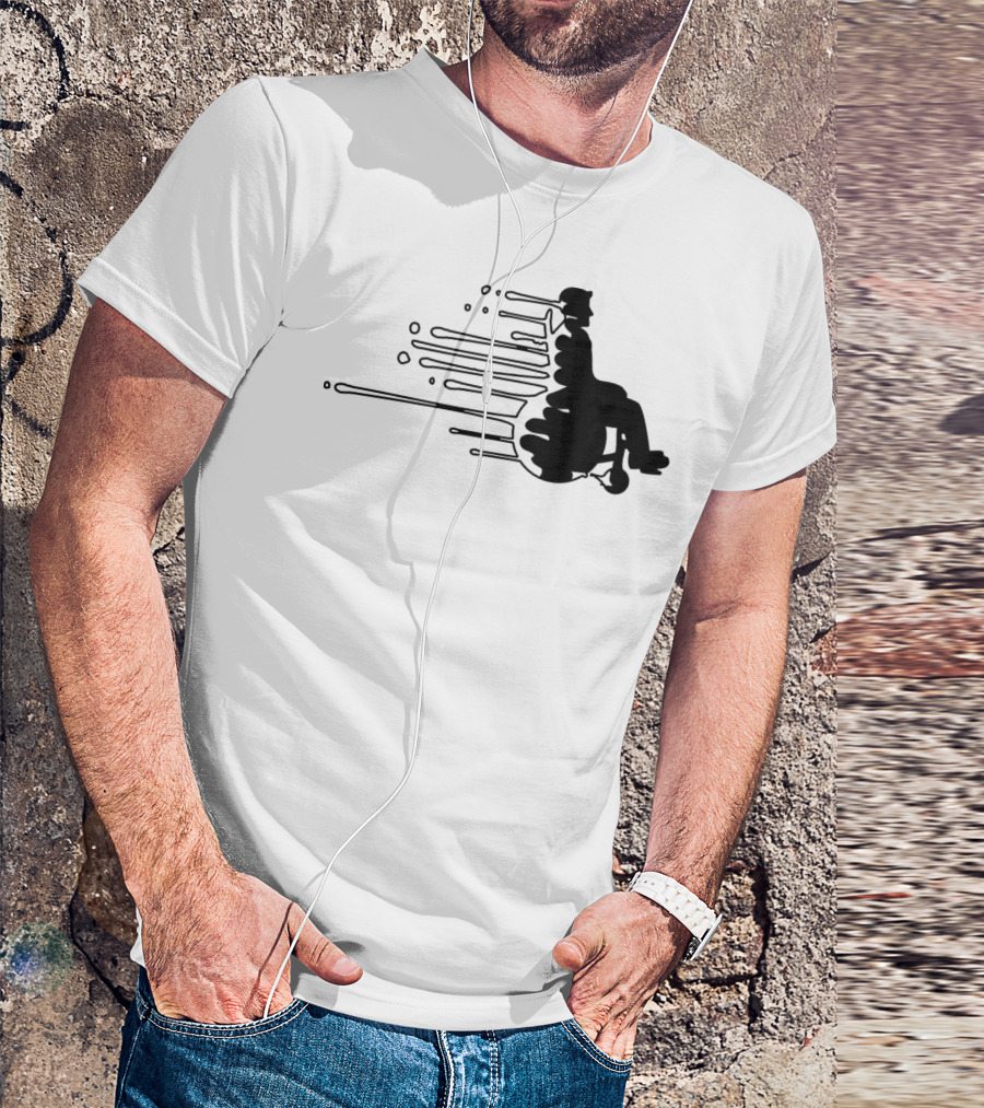 Drops Wheelchair Melting Ice Graffiti Co Urban T-Shirt