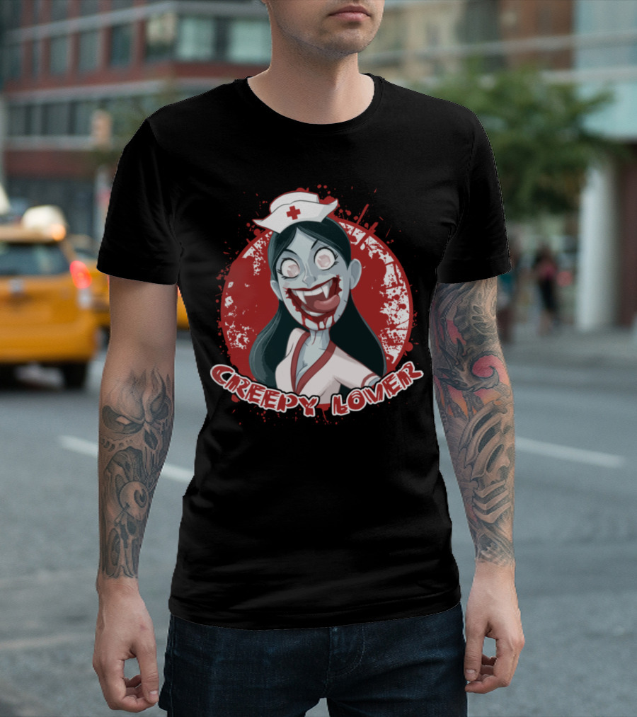 Creepy Lover Nurse Horror Fans T-Shirt
