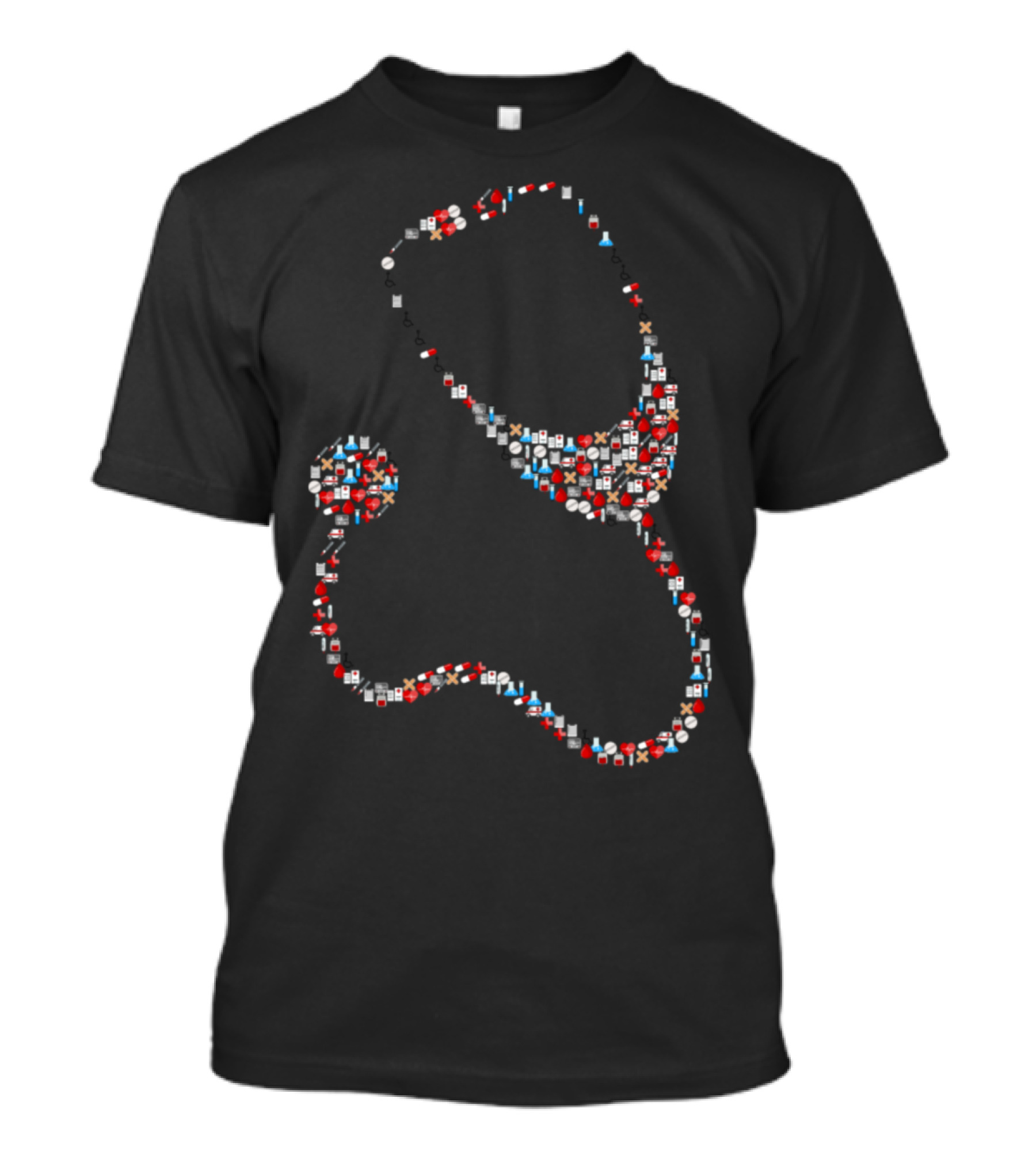 Medical Icons Symbol Stethoscope T-Shirt