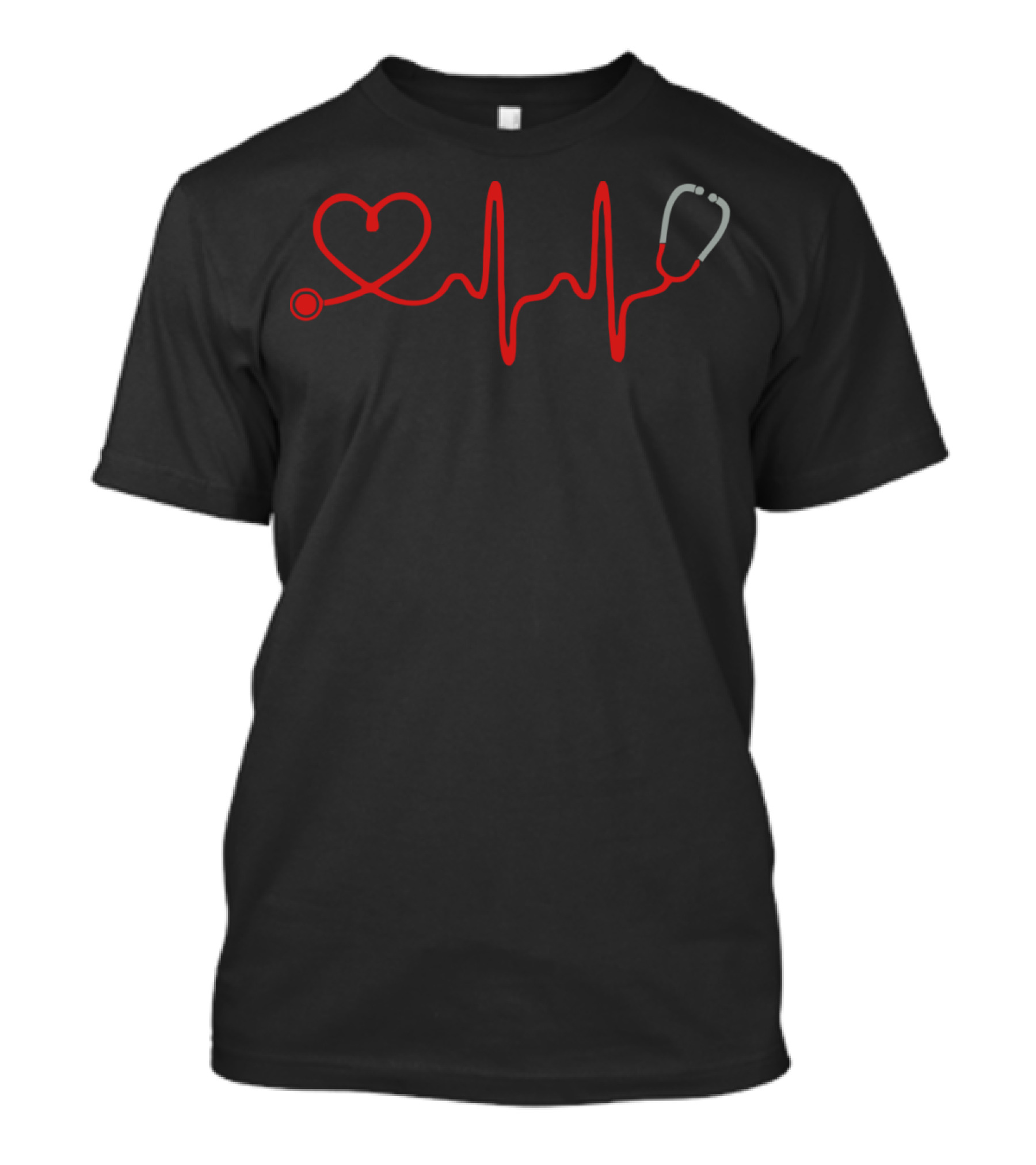 Heartbeat Stethoscope Registered Nurse T-Shirt