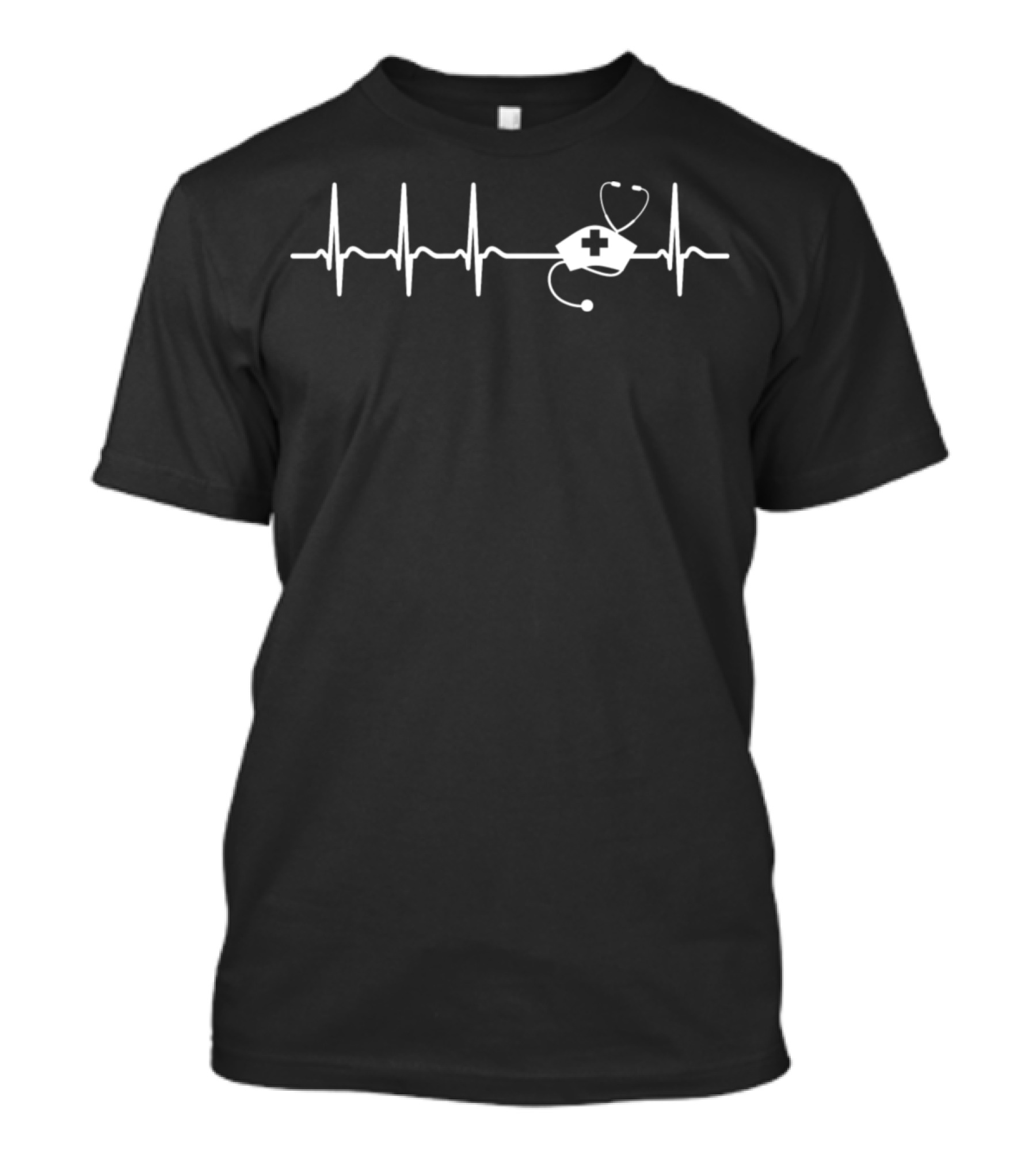 Heartbeat Stethoscope Nurse Paramedic Caregiver Cool T-Shirt