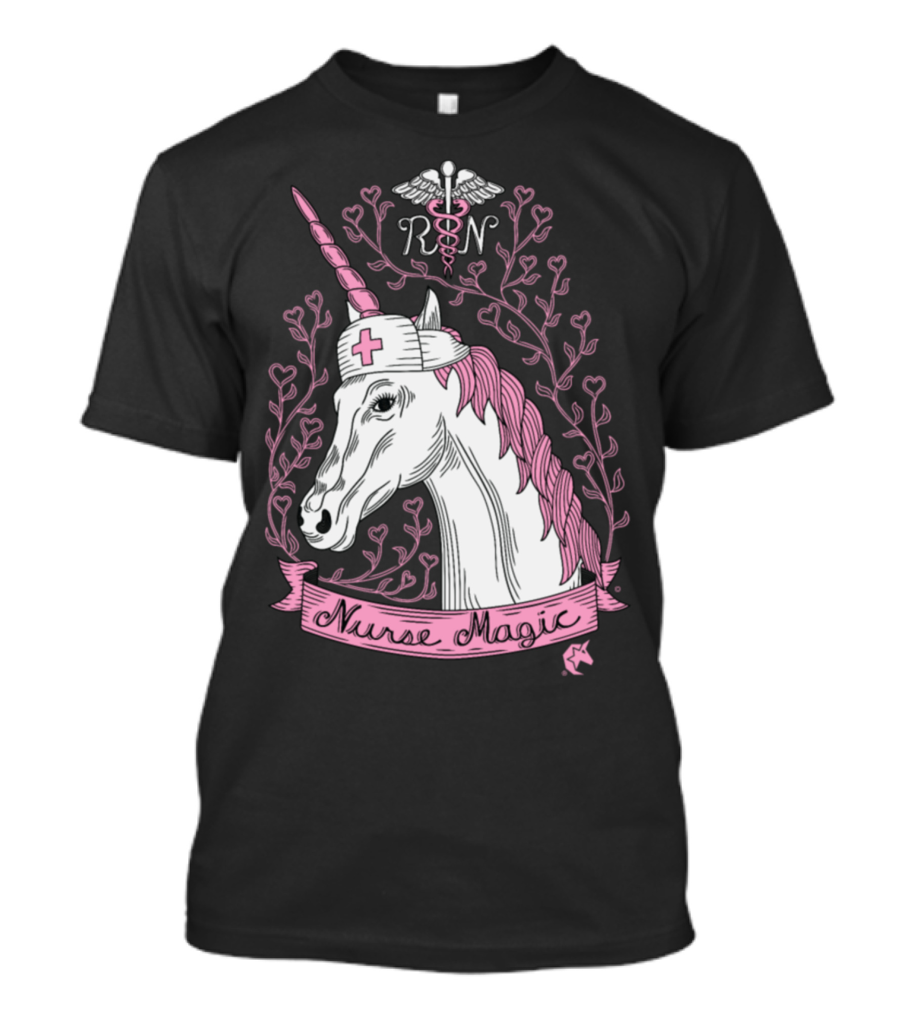 RN Nurse Magic Unicorn Caduceus T-Shirt