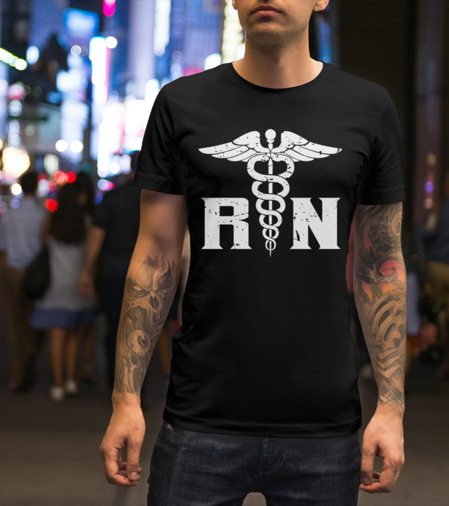 RN Caduceus Patriot Nurse Perfect 2jqzy T-Shirt