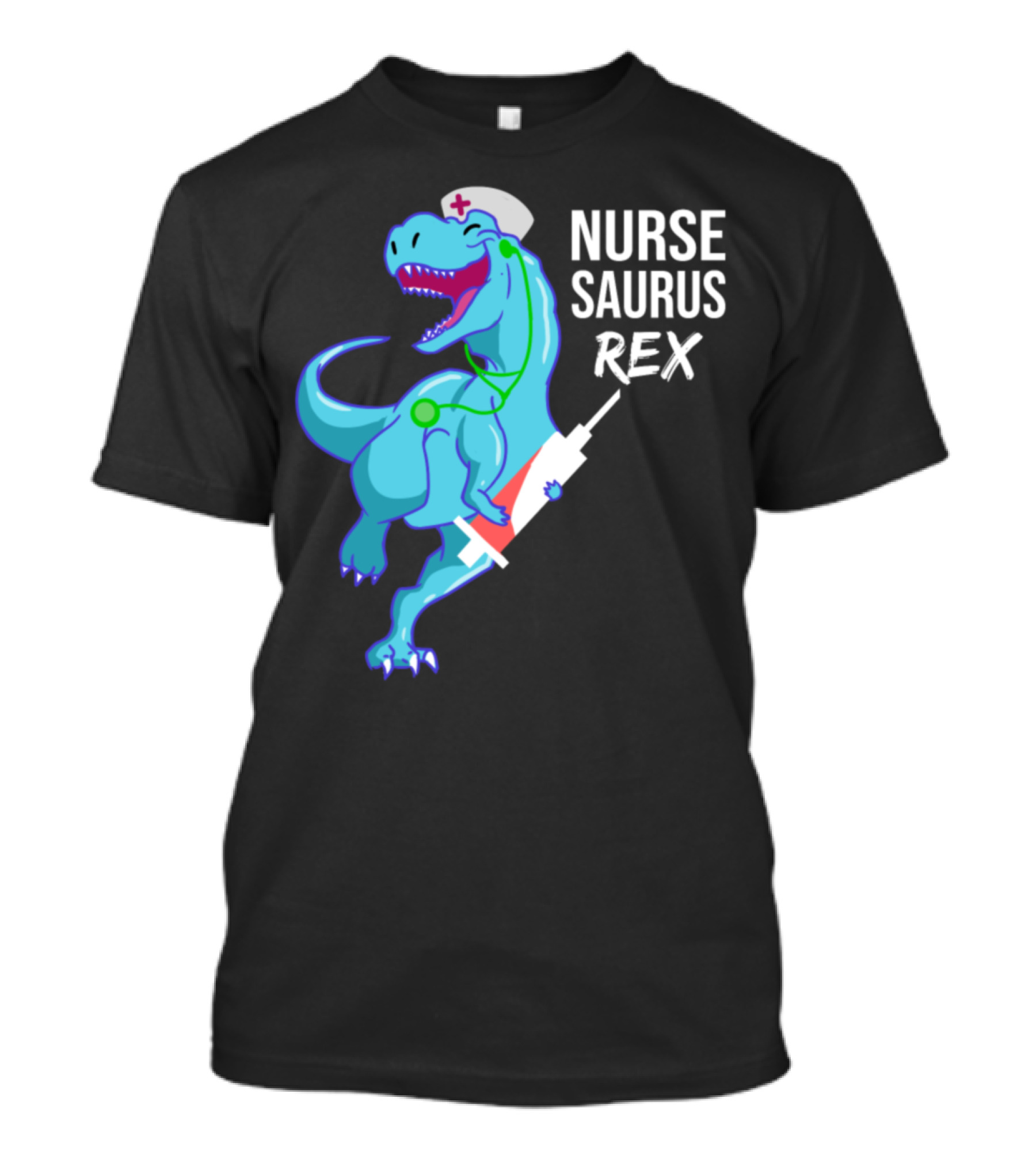 Nurse Saurus Rex Dinosaur Nurse Humor T-Shirt