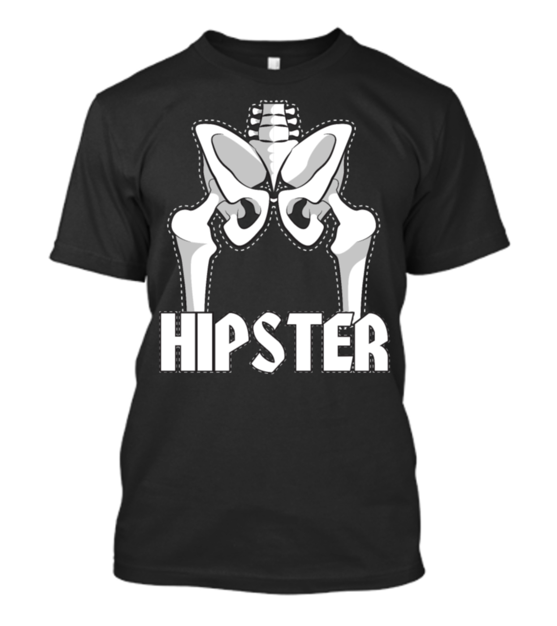 Hip Replacement Surgery Hipster Skeleton Ort T-Shirt