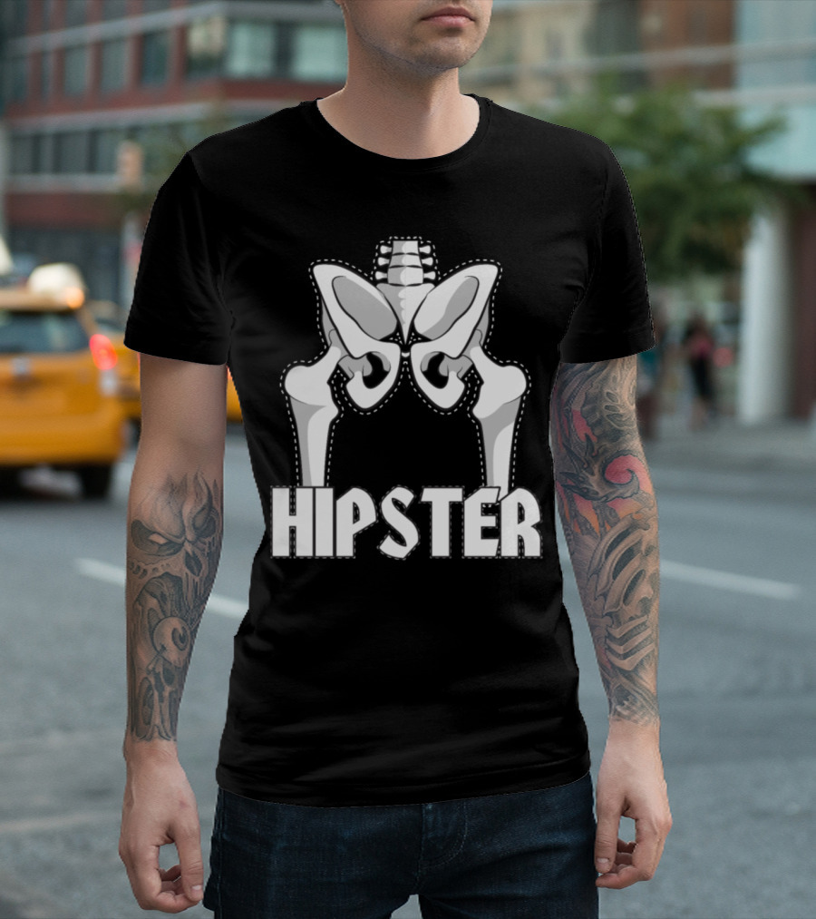 Hip Replacement Surgery Hipster Skeleton Ort T-Shirt