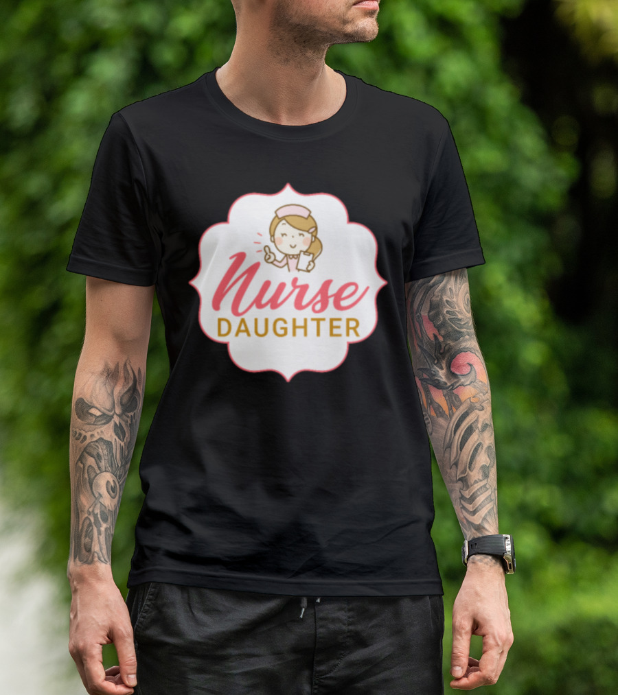 Nurse Daughter Cute Cartoon Nurse Character T-Shirt