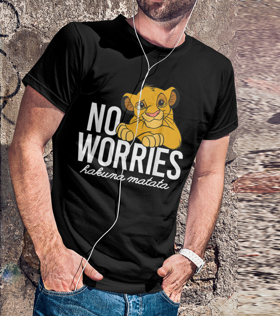 No Worries Hakuna Matata Simba Disney Lion King Classic T-Shirt