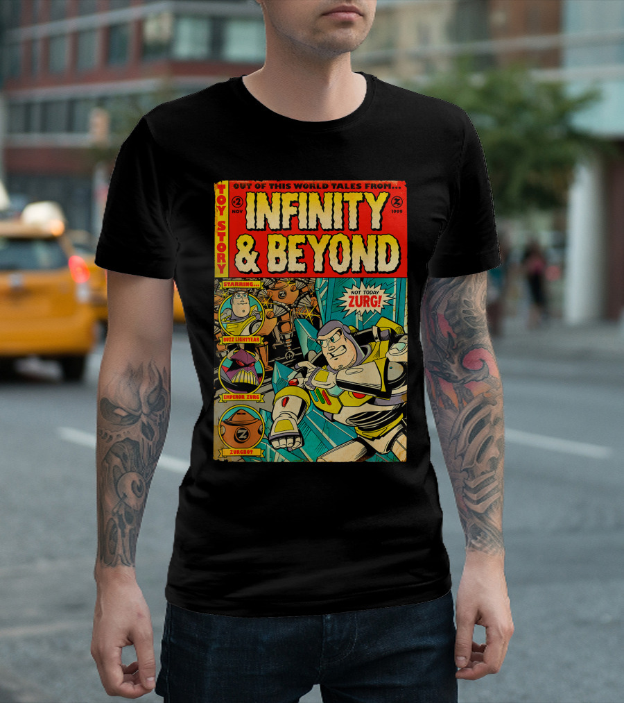 Toy Story Out of This World Tales From Infinity and Beyond Starring Buzz Lightyear Emperor Zurg Zurgbot Not Today Zurg T-Shirt