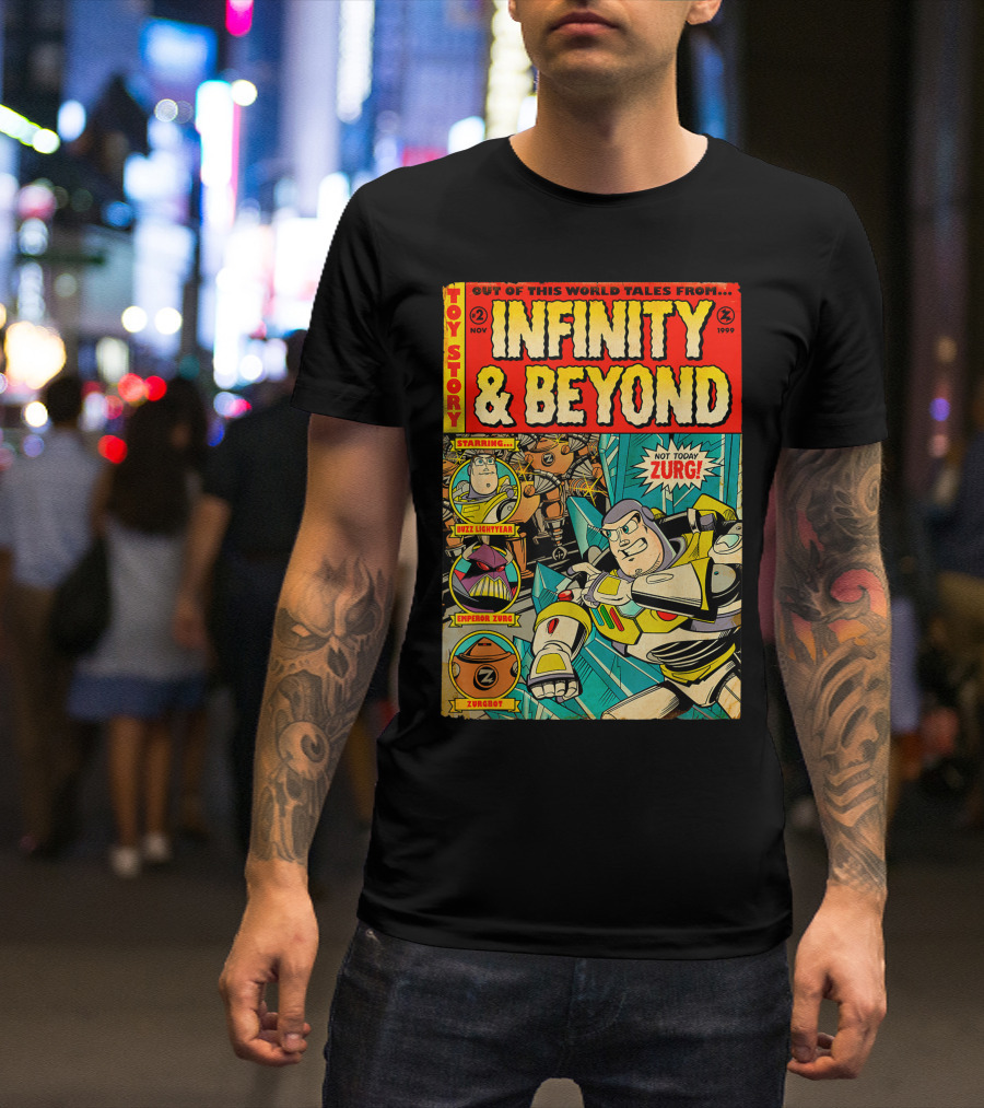 Toy Story Out Of This World Tales From Infinity And Beyond Starring Buzz Lightyear Emperor Zurg Zurgbot Not Today Zurg T-Shirt