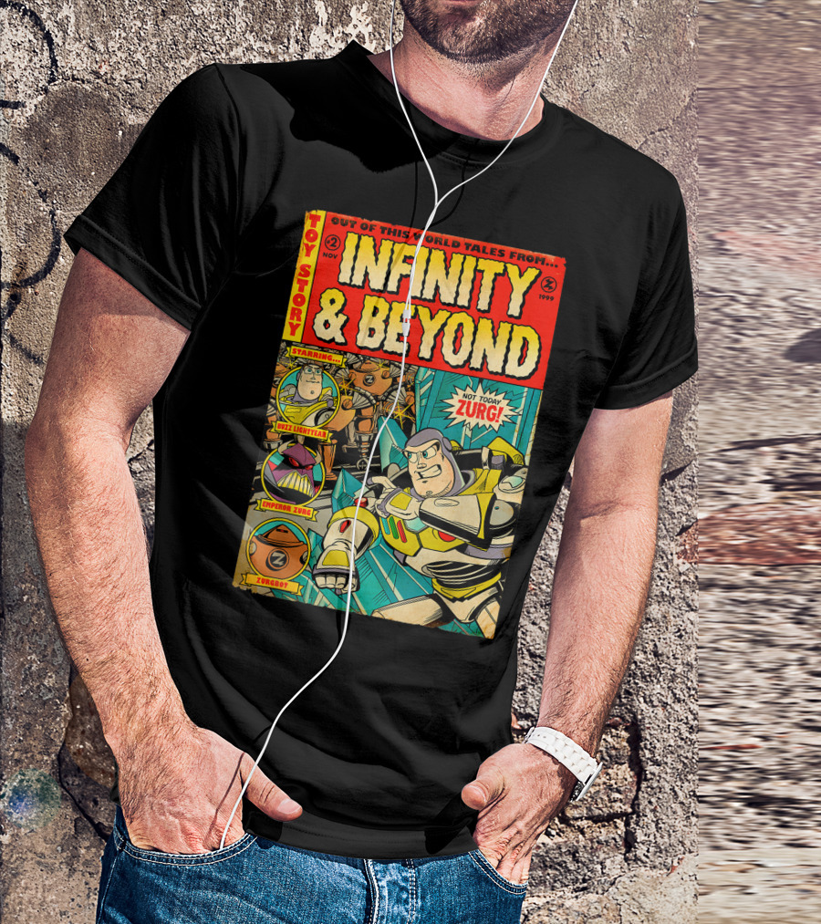 Toy Story Out Of This World Tales From Infinity And Beyond Starring Buzz Lightyear Emperor Zurg Zurgbot Not Today Zurg T-Shirt