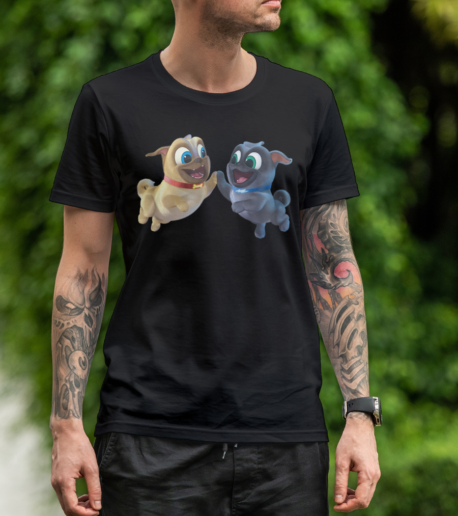 Disney Puppy Dog Pals Rolly And Bingo High Five T-Shirt