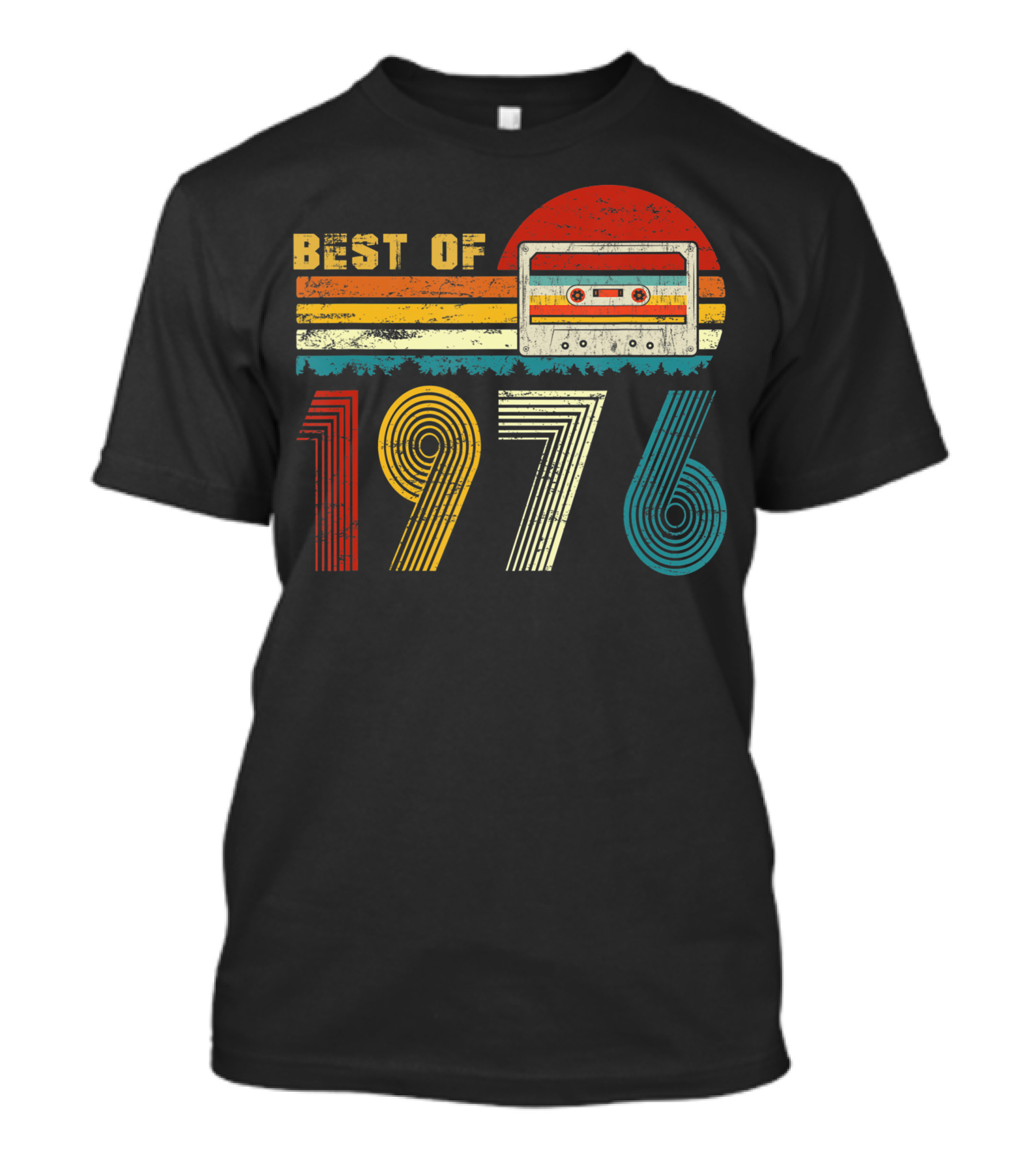 Best Of 1976 Cassette Tape 45th Bday T-Shirt