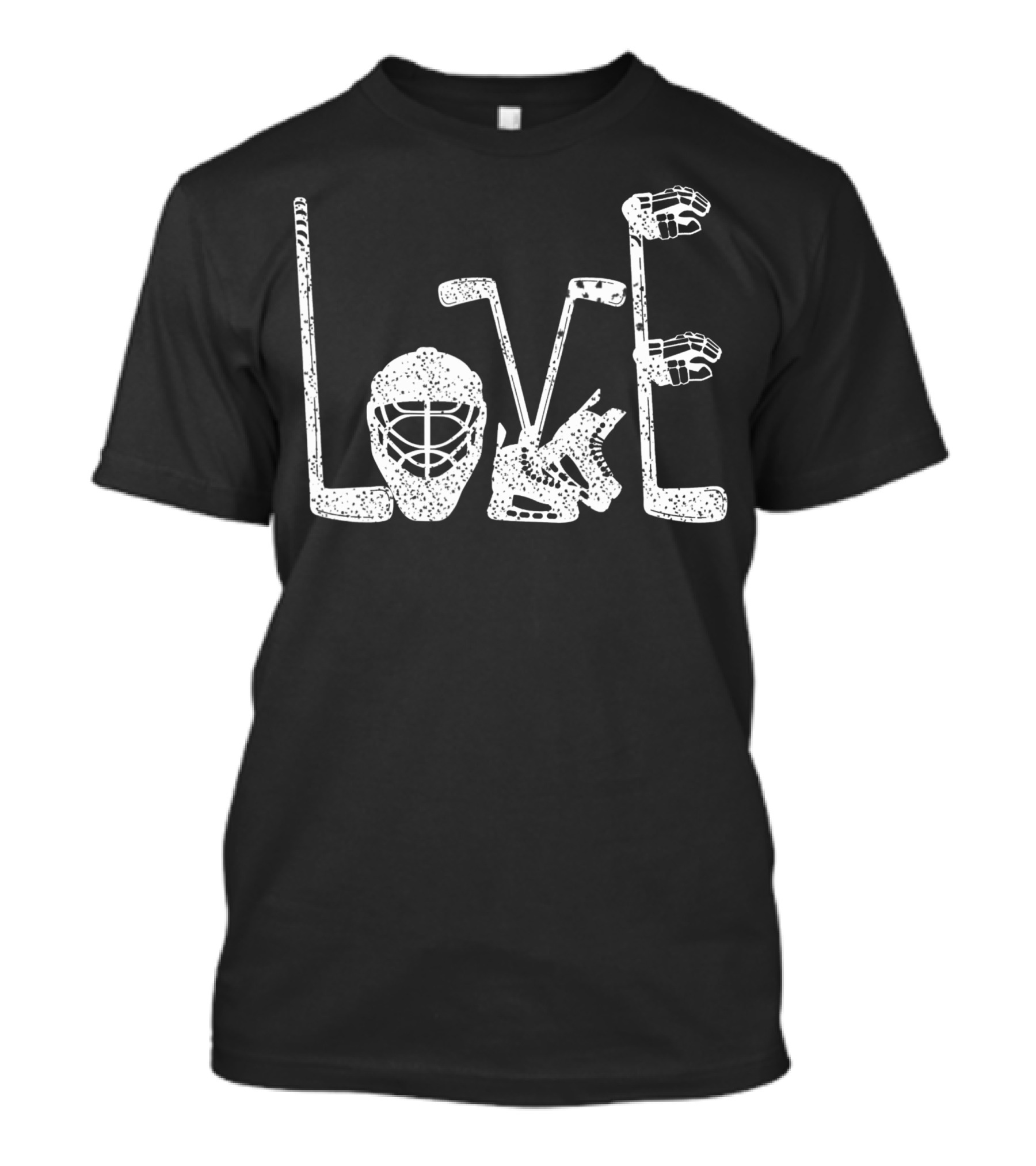 Ice Hockey Valentine's Day Love For Lovers Hockey T-Shirt