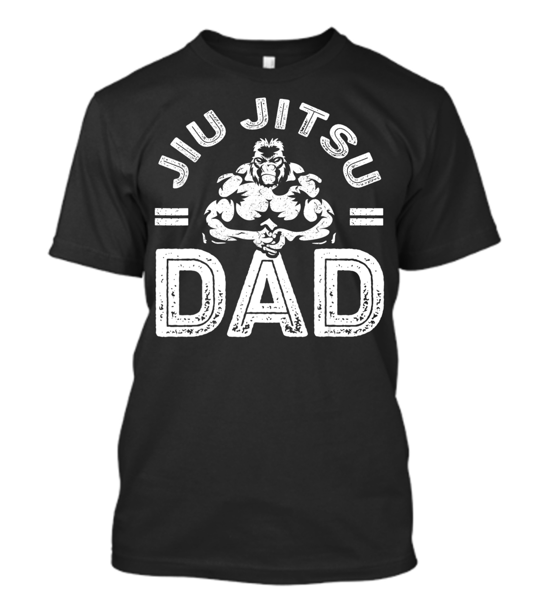Jiu Jitsu Dad Martial Arts Brazilian Jiujitsu Gorilla T-Shirt