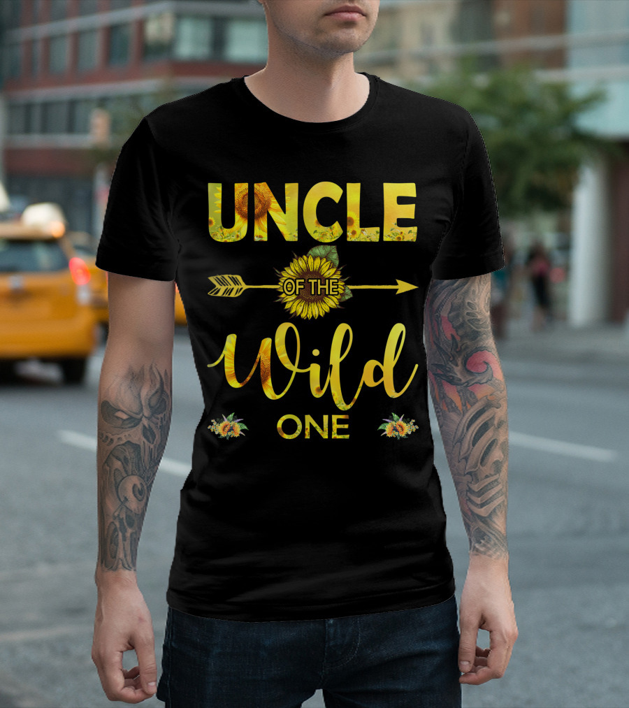 Uncle Of The Wild One Sunflower Birthday 1st T-Shirt