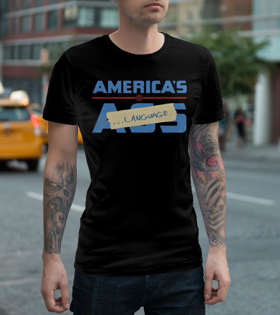 America's Language Ass Captain America Marvel Avengers Endgame T-Shirt