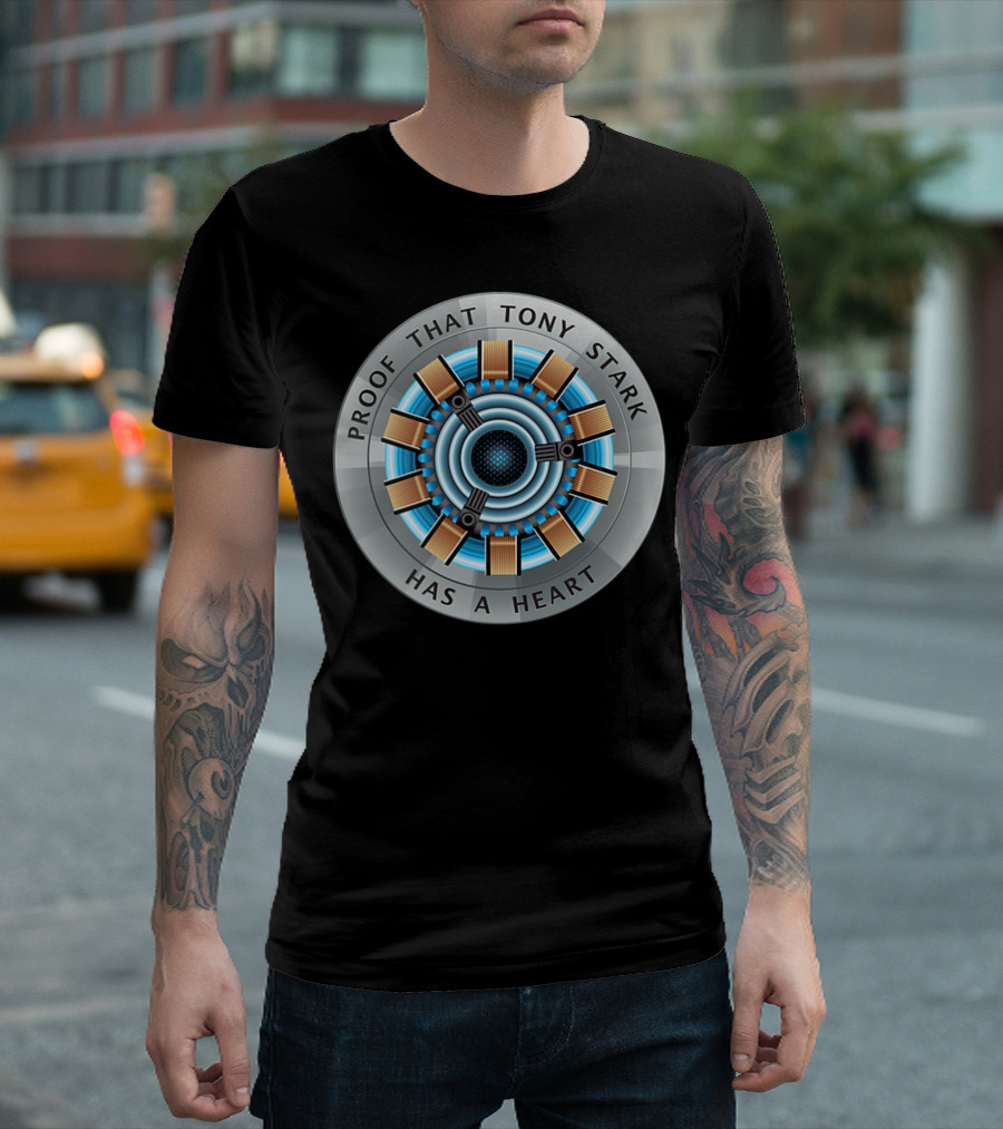 Marvel Avengers Endgame Proof That Tony Stark Has A Heart Arc Reactor T-Shirt