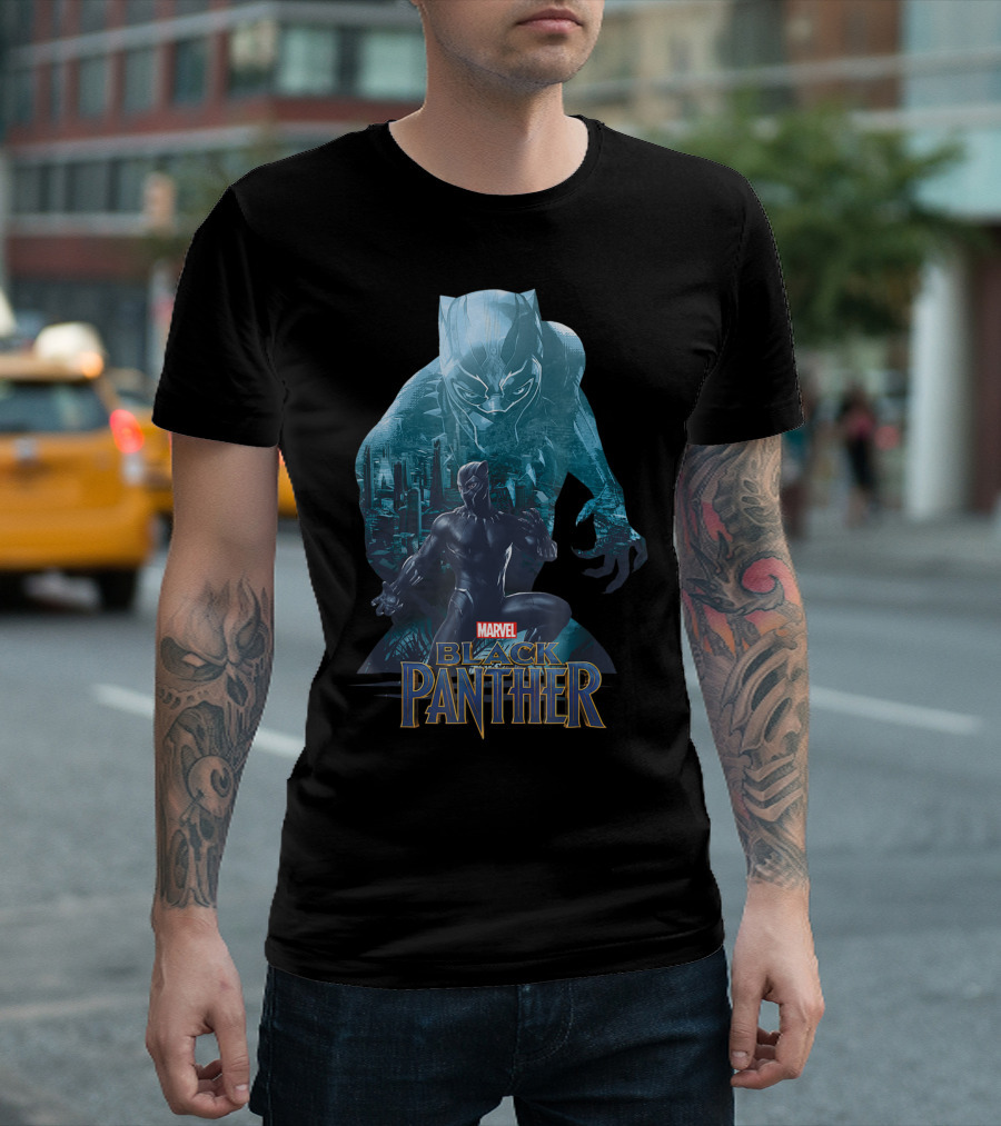 Marvel Black Panther Wakanda City Heroic Iconic T-Shirt