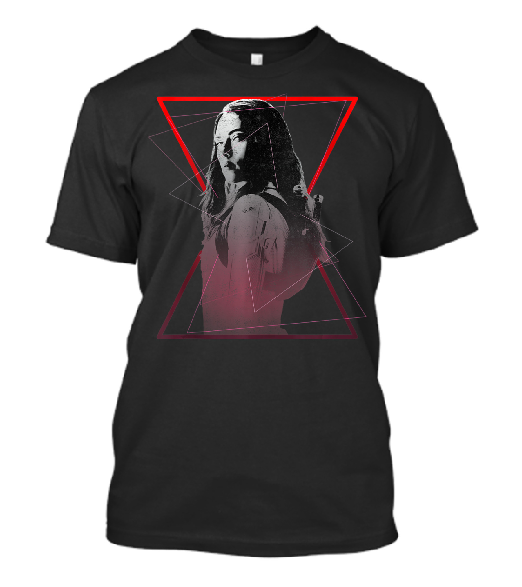 Marvel Black Widow Symbol Natasha Romanoff Red Geometric T-Shirt