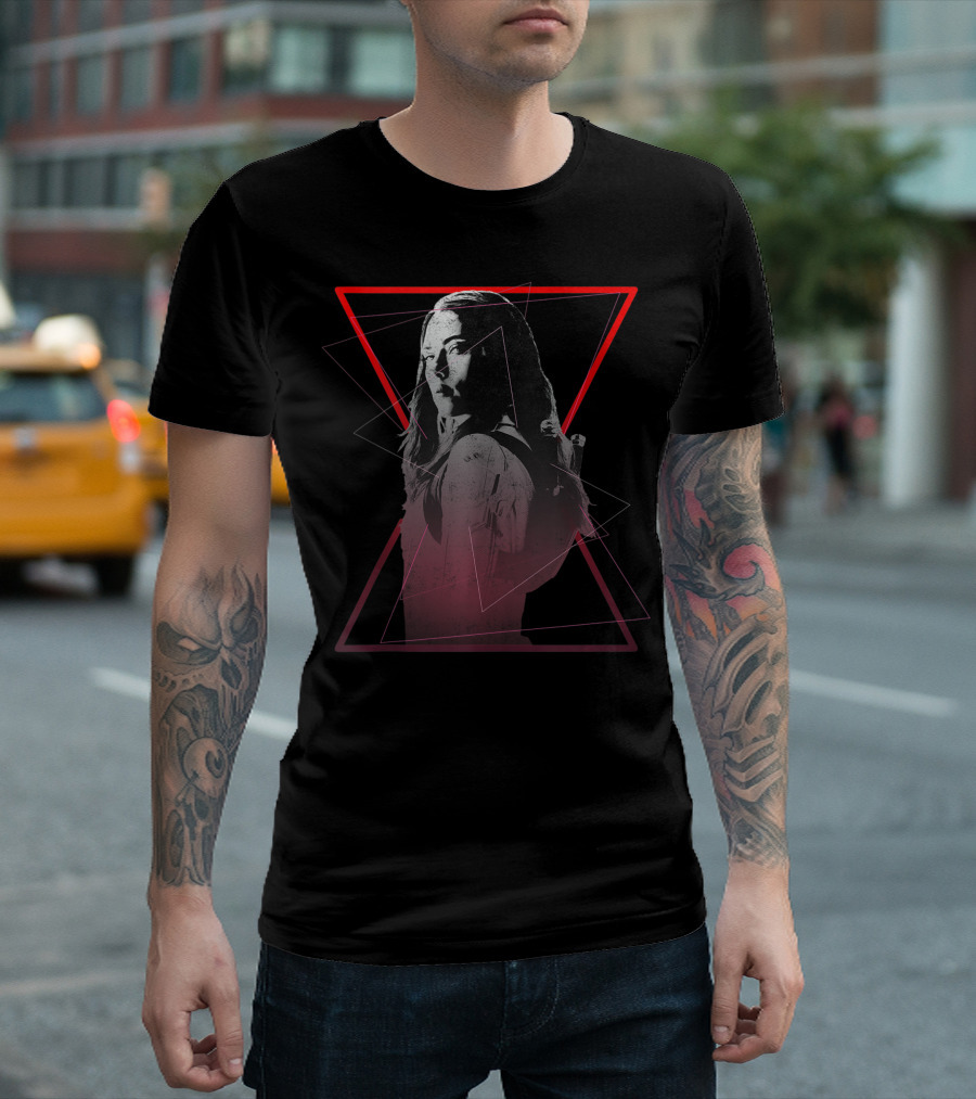 Marvel Black Widow Symbol Natasha Romanoff Red Geometric T-Shirt