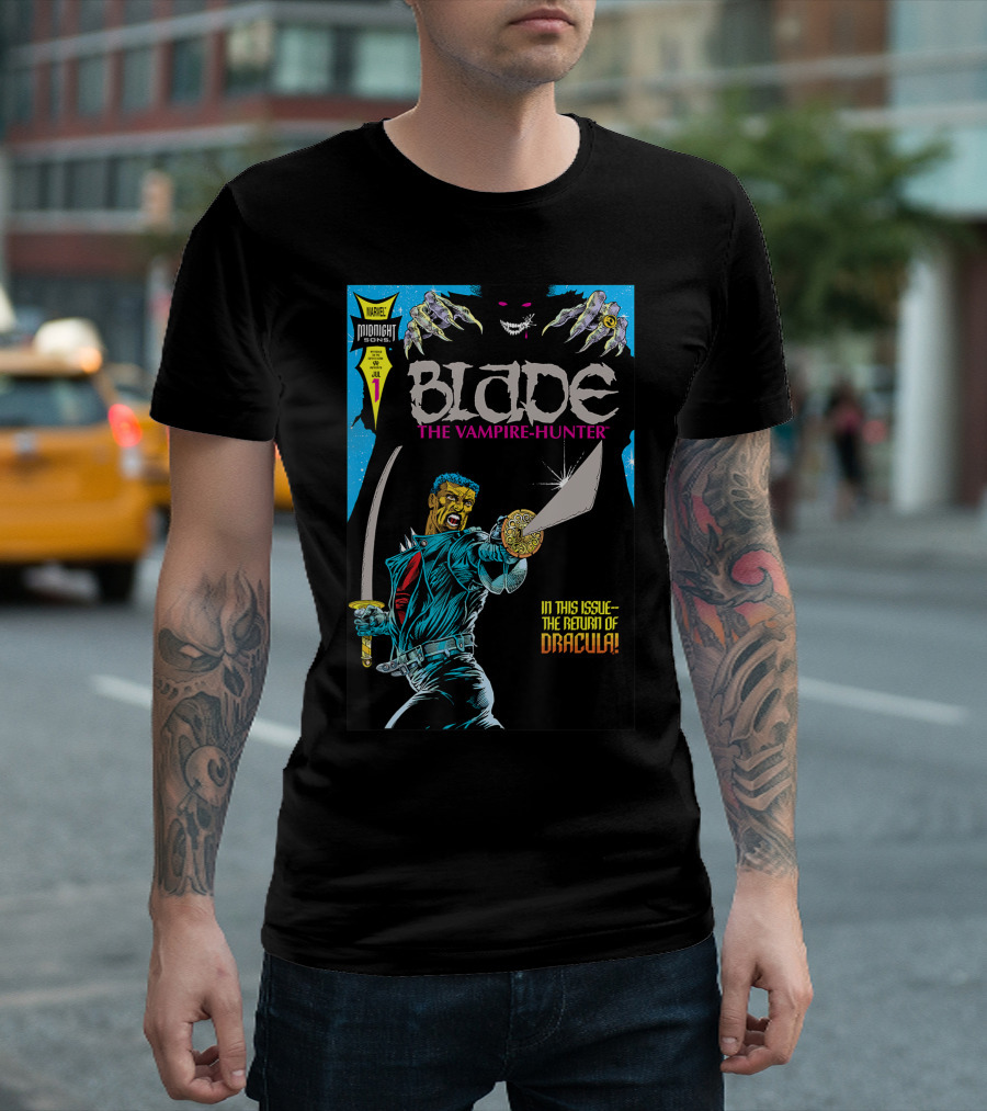 Marvel Midnight Blade The Vampire-Hunter Issue 1 Return of Dracula T-Shirt