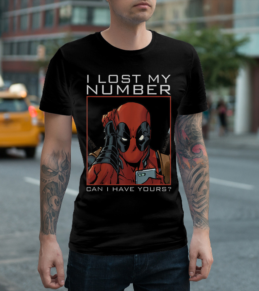 Marvel Deadpool I Lost My Number Can I Have Yours T-Shirt