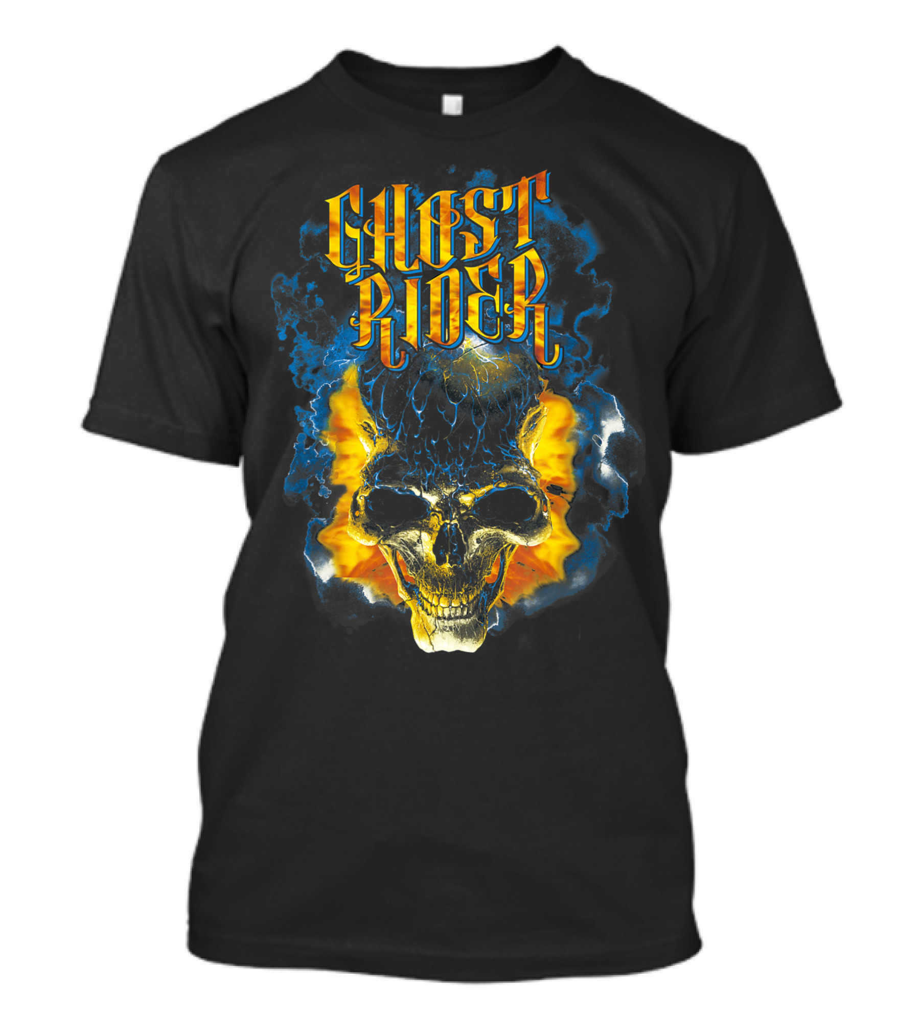 Ghost Rider Skull Flames Urban Street Marvel T-Shirt