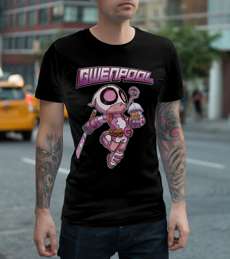Gwenpool Marvel Kawaii Deadpool Parody Action Character T-Shirt