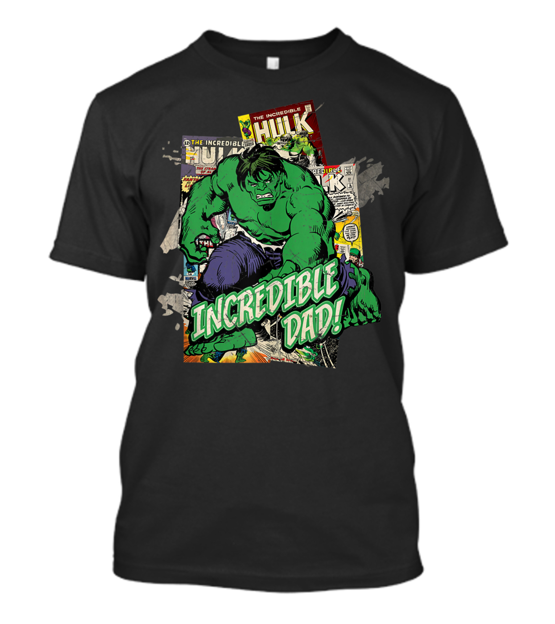 Marvel Incredible Hulk Comic Style Incredible Dad T-Shirt