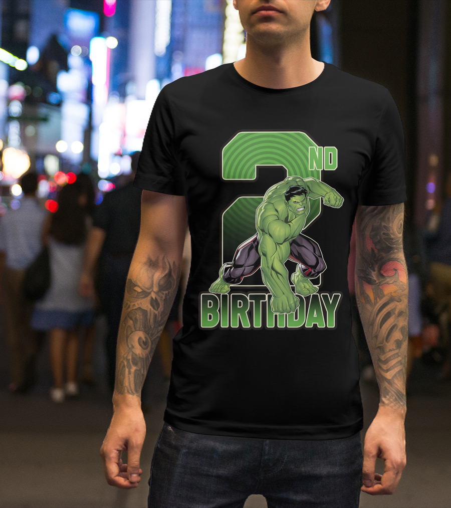 Marvel 2nd Birthday Hulk Smash T-Shirt