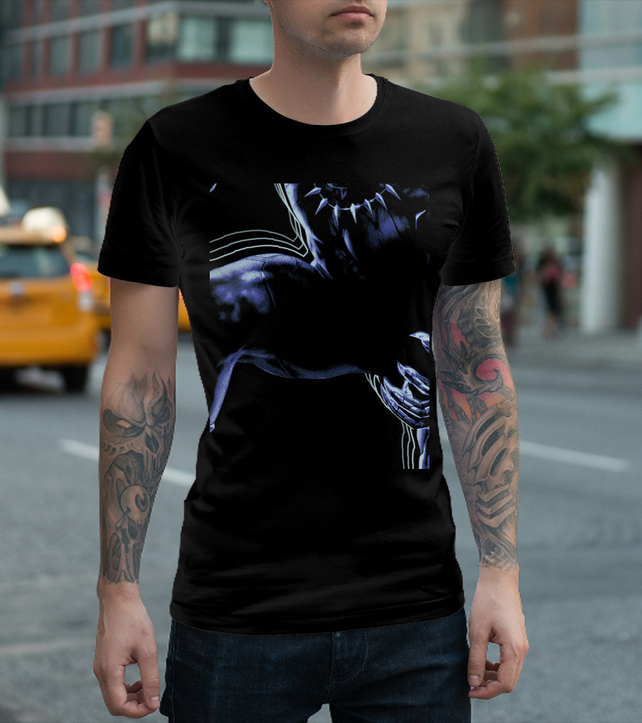 Marvel Infinity War Black Panther Dynamic Shadows T-Shirt