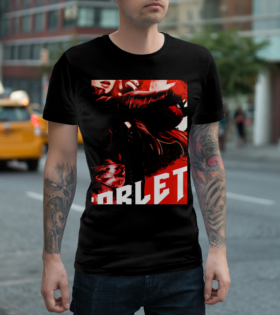Marvel Infinity War Scarlet Witch Red Splat Aesthetic T-Shirt