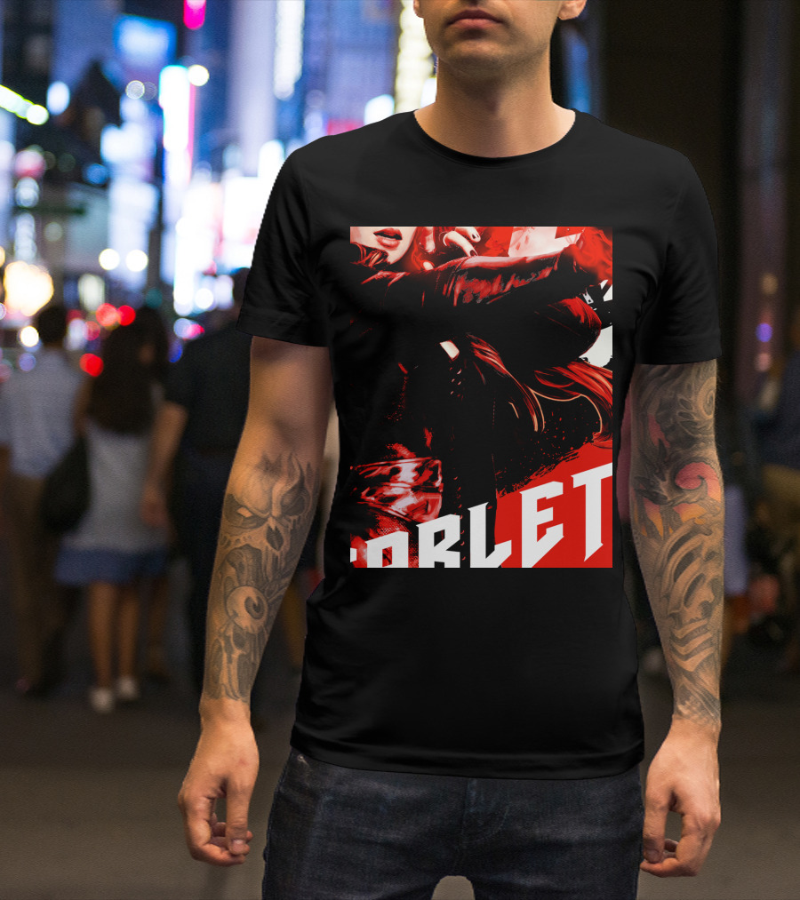 Marvel Infinity War Scarlet Witch Red Splat Aesthetic T-Shirt