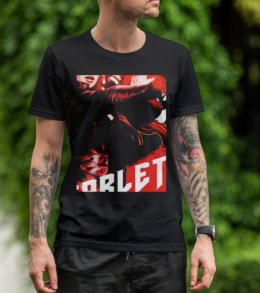 Marvel Infinity War Scarlet Witch Red Splat Aesthetic T-Shirt