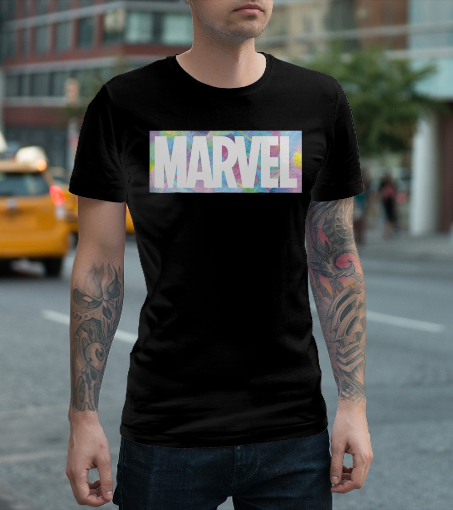 Marvel Iridescent Logo Block T-Shirt