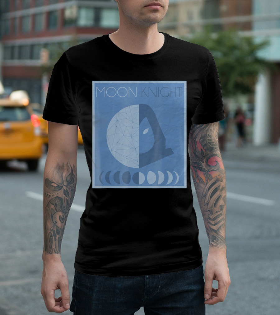 Moon Knight Constellation Phases Mask T-Shirt