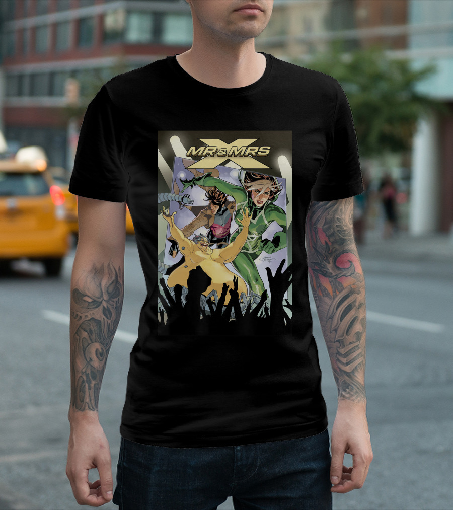 Mr And Mrs X Gambit Rogue Comic Cover Marvel Forever T-Shirt