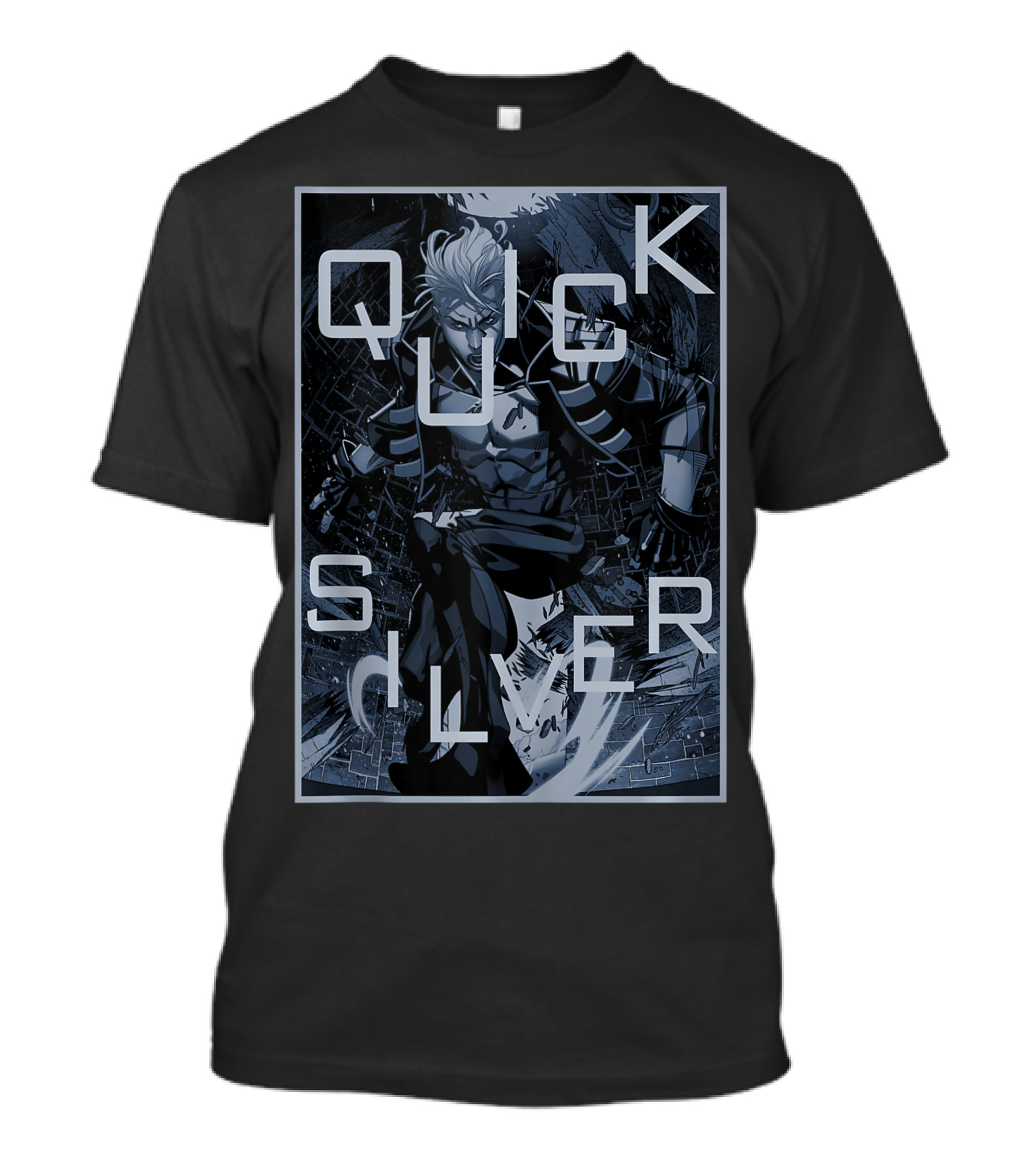 Quicksilver Marvel Blue Hue Action Comic T-Shirt