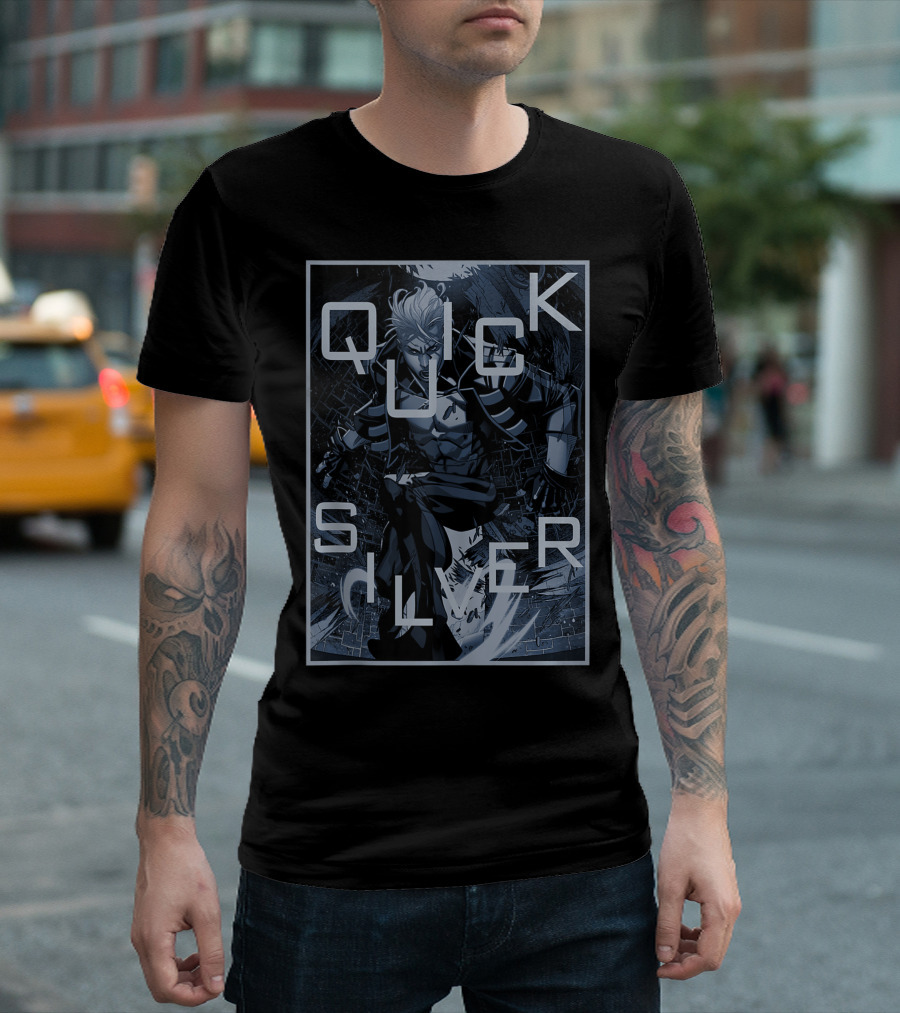 Quicksilver Marvel Blue Hue Action Comic T-Shirt