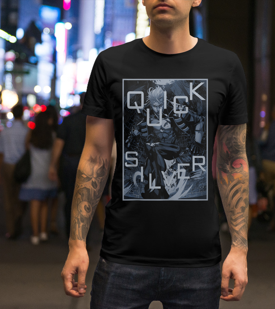 Quicksilver Marvel Blue Hue Action Comic T-Shirt