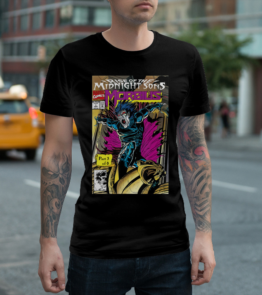 Marvel Comics Rise Of The Midnight Sons Morbius Part 3 Of 6 Comic Cover T-Shirt