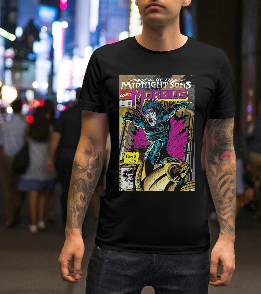 Marvel Comics Rise Of The Midnight Sons Morbius Part 3 Of 6 Comic Cover T-Shirt