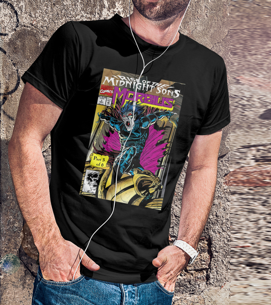 Marvel Comics Rise Of The Midnight Sons Morbius Part 3 Of 6 Comic Cover T-Shirt